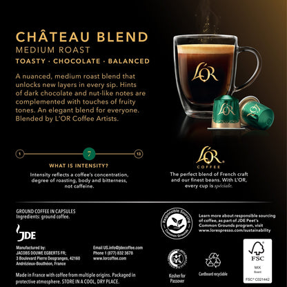 L'OR Chateau Blend Coffee Capsules