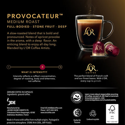 L'OR Provocateur Coffee Capsules