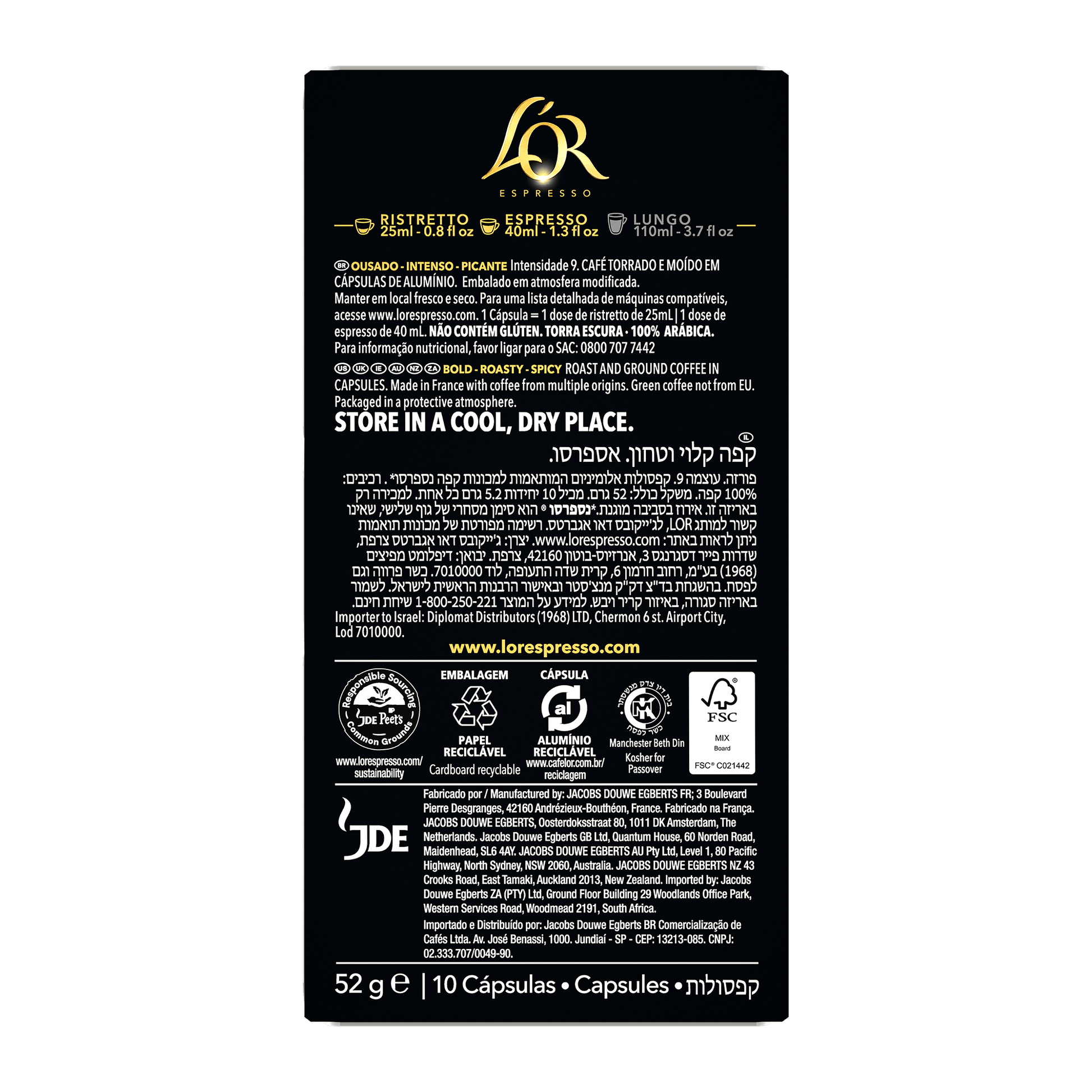 L'OR Forza Espresso Capsules